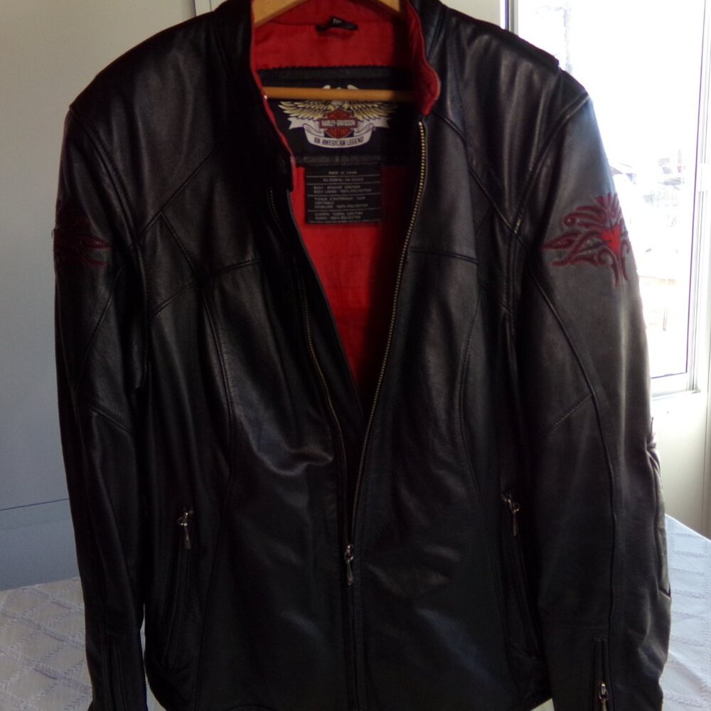 Harley Davidson Women's Leather Jacket Large